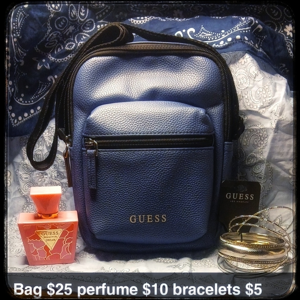 Guess Royal Blue Crossbody Bag